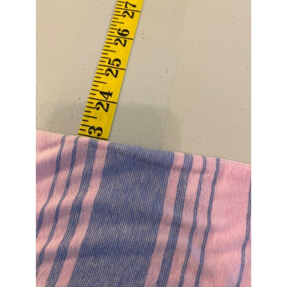 U.S. Polo Assn. Pink & Blue Striped Crew Neck T-Shirt With Pocket Large - Picture 7 of 8